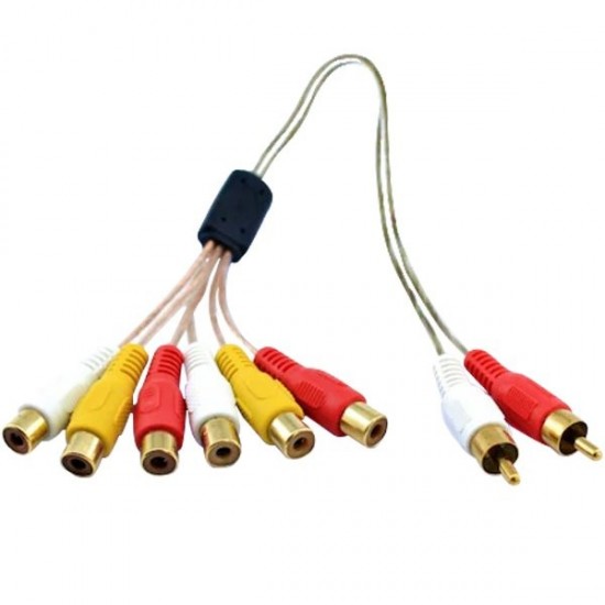 КАБЕЛ 2RCA M/6RCA F SL-RC26
